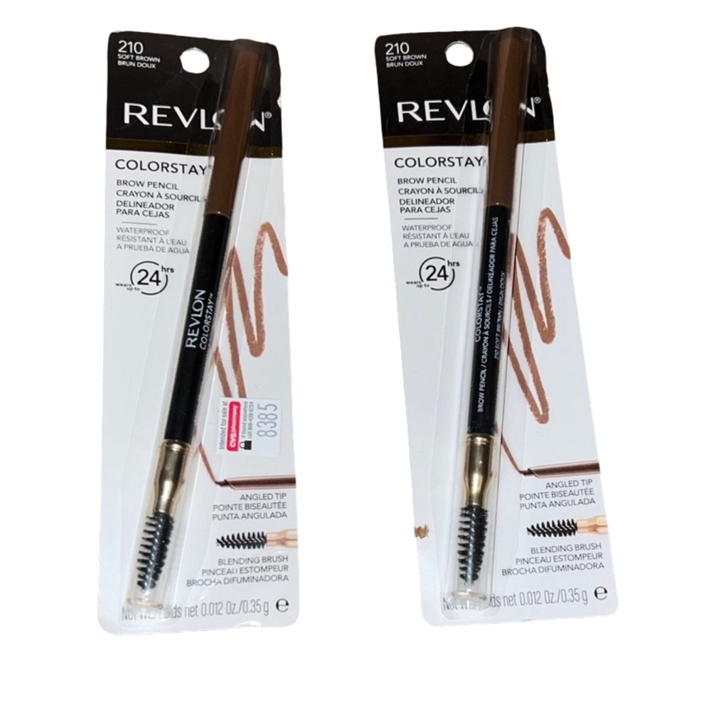 Revlon ColorStay Brow Pencil in soft Brown #210 2 packs